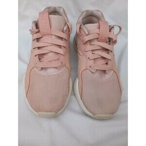 Women's PUMA 7 Nova Pastel Grunge Peach Bud Trainer Athletic Shoe Preppy School